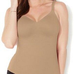 Rhonda Shear Women's Flirt Contour Cup Wire-Free Camisole ~ Nude (1X)